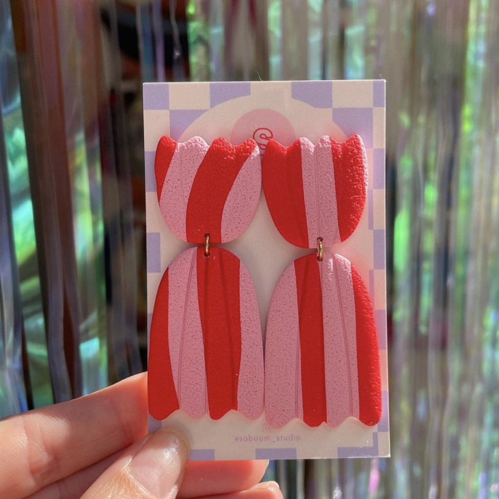 Bijou coloré créé par Saboom