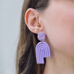 boucles d'oreilles colorées uniques par Saboom