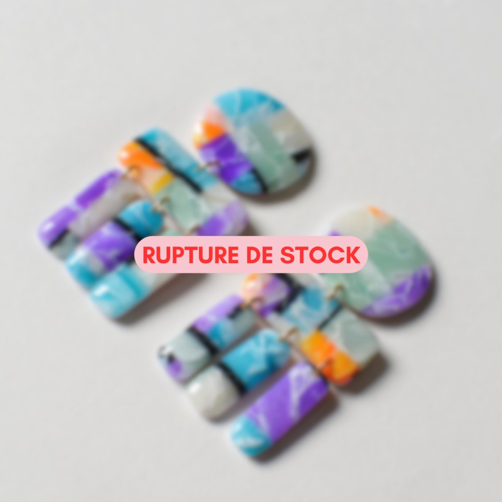 Boucles d&rsquo;oreilles – Camélia (version pop)