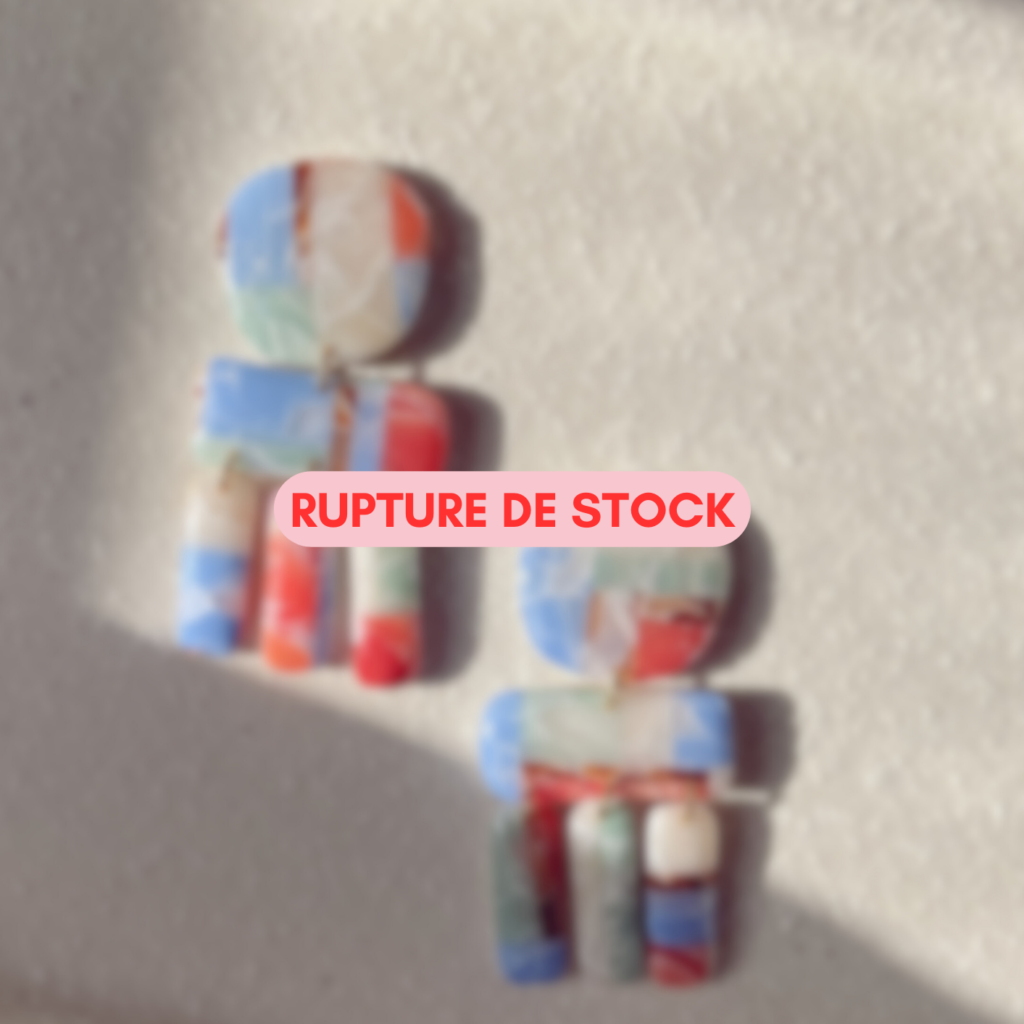 Boucles d&rsquo;oreilles – Camélia (version pastel)