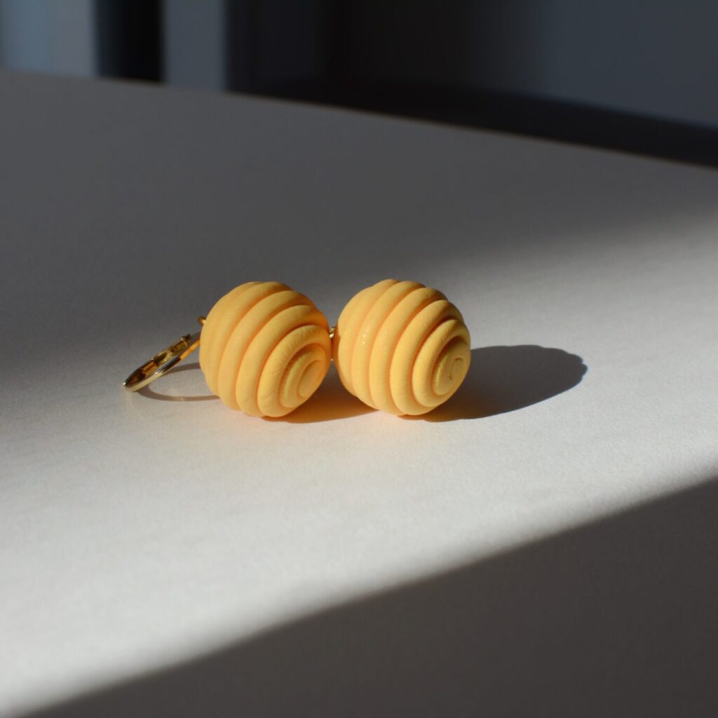 Boucles d'oreilles Almaya jaune Saboom