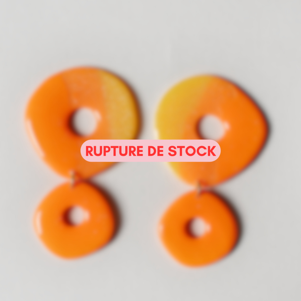 Boucles d&rsquo;oreilles Rita – Orange