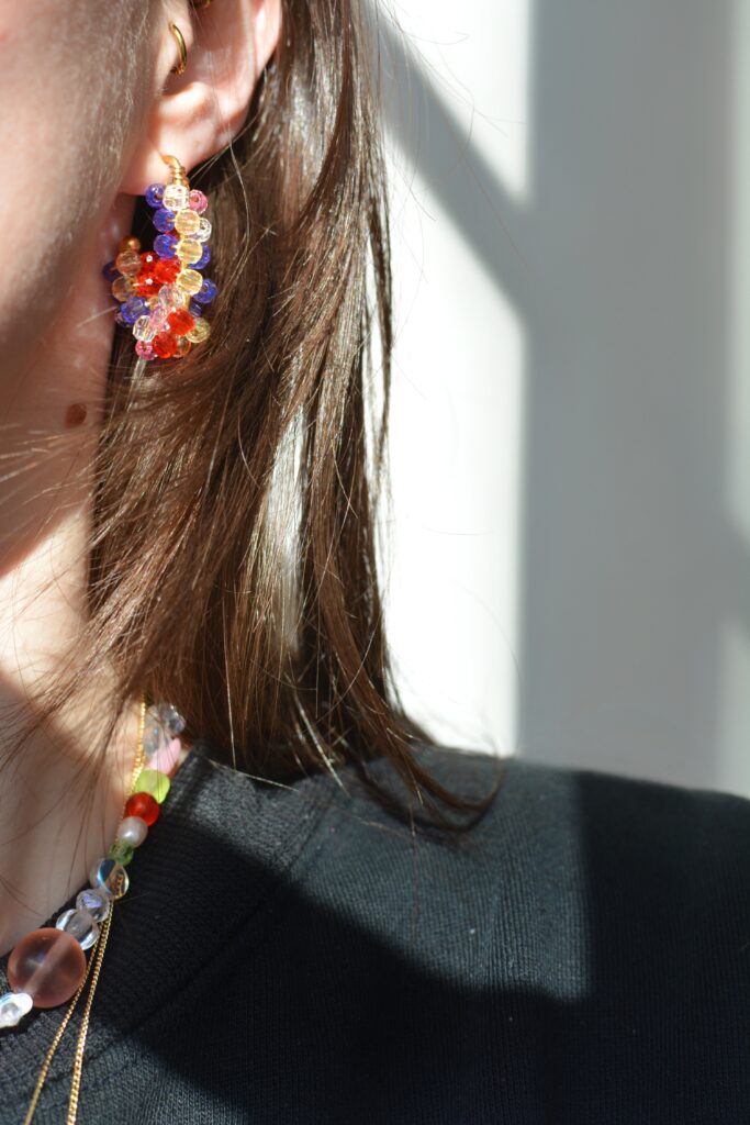 boucles d'oreilles colorées Saboom