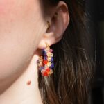 boucles d'oreilles colorées Saboom