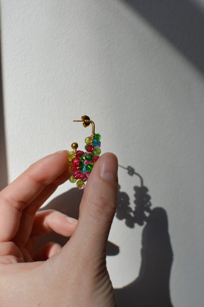 boucles d'oreilles colorées Saboom