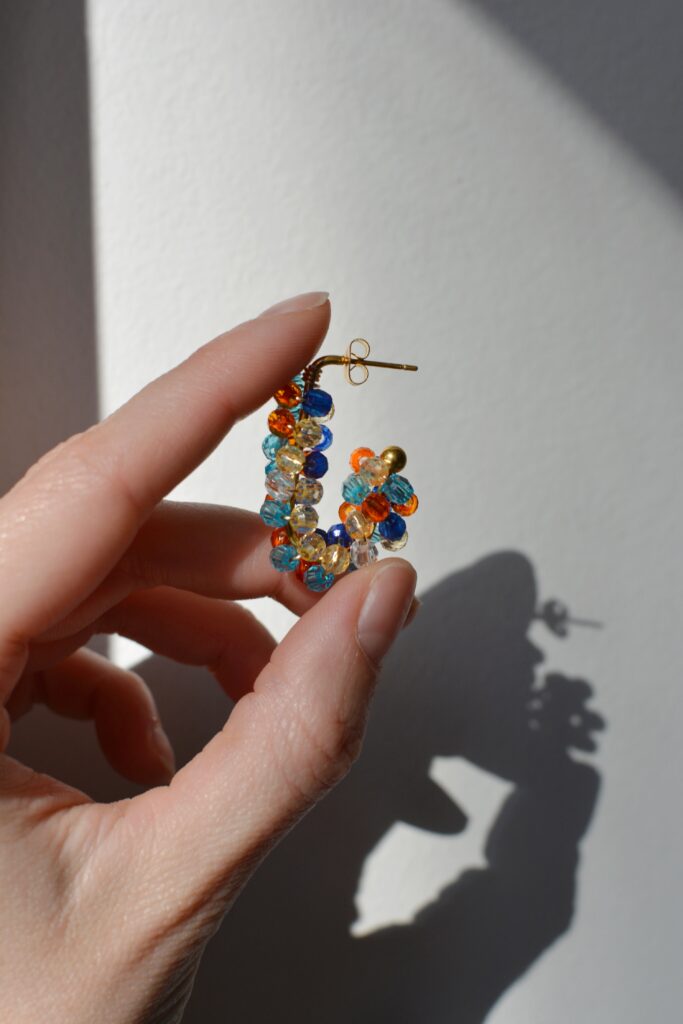 boucles d'oreilles colorées Saboom