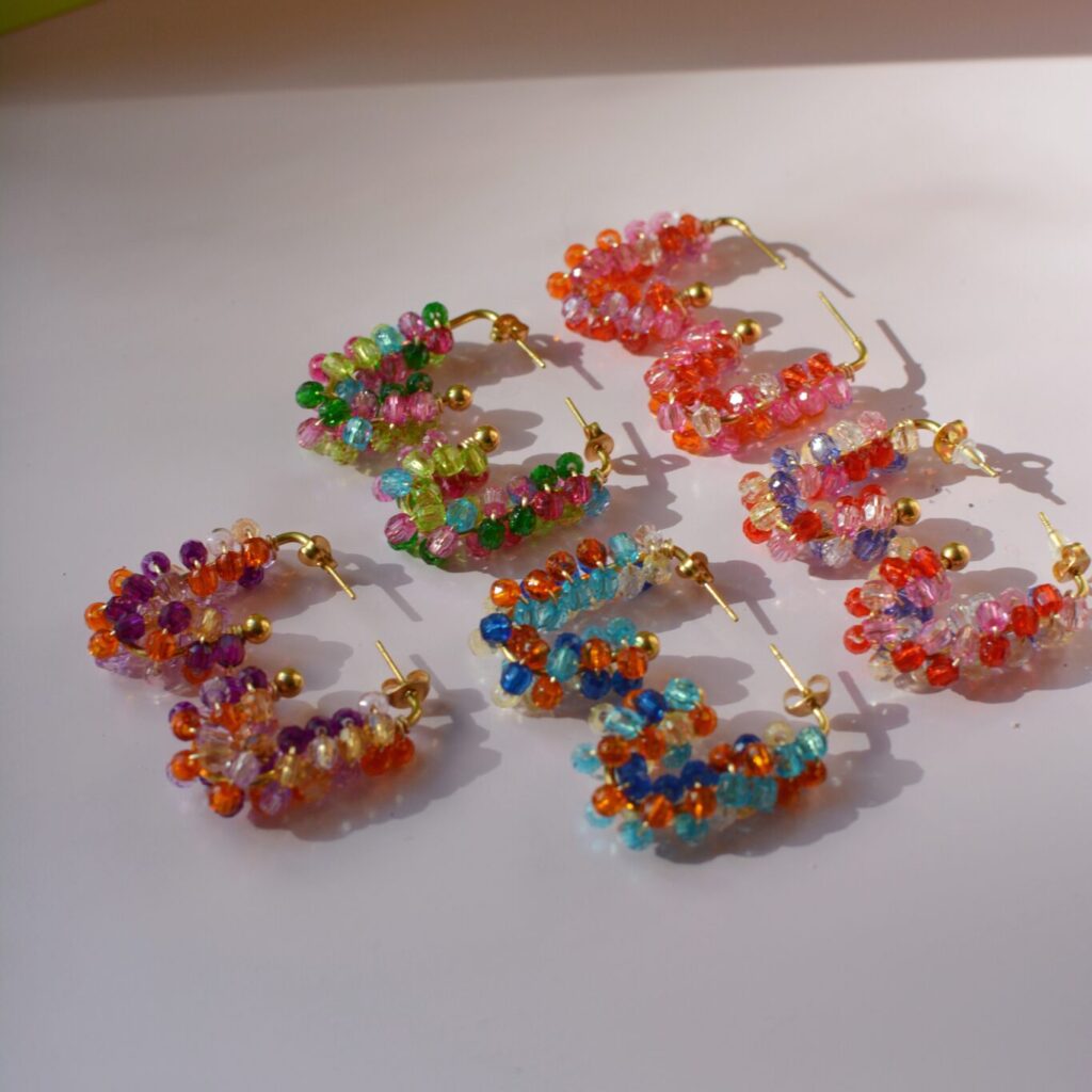 Boucles d&rsquo;oreilles en perles – Lola