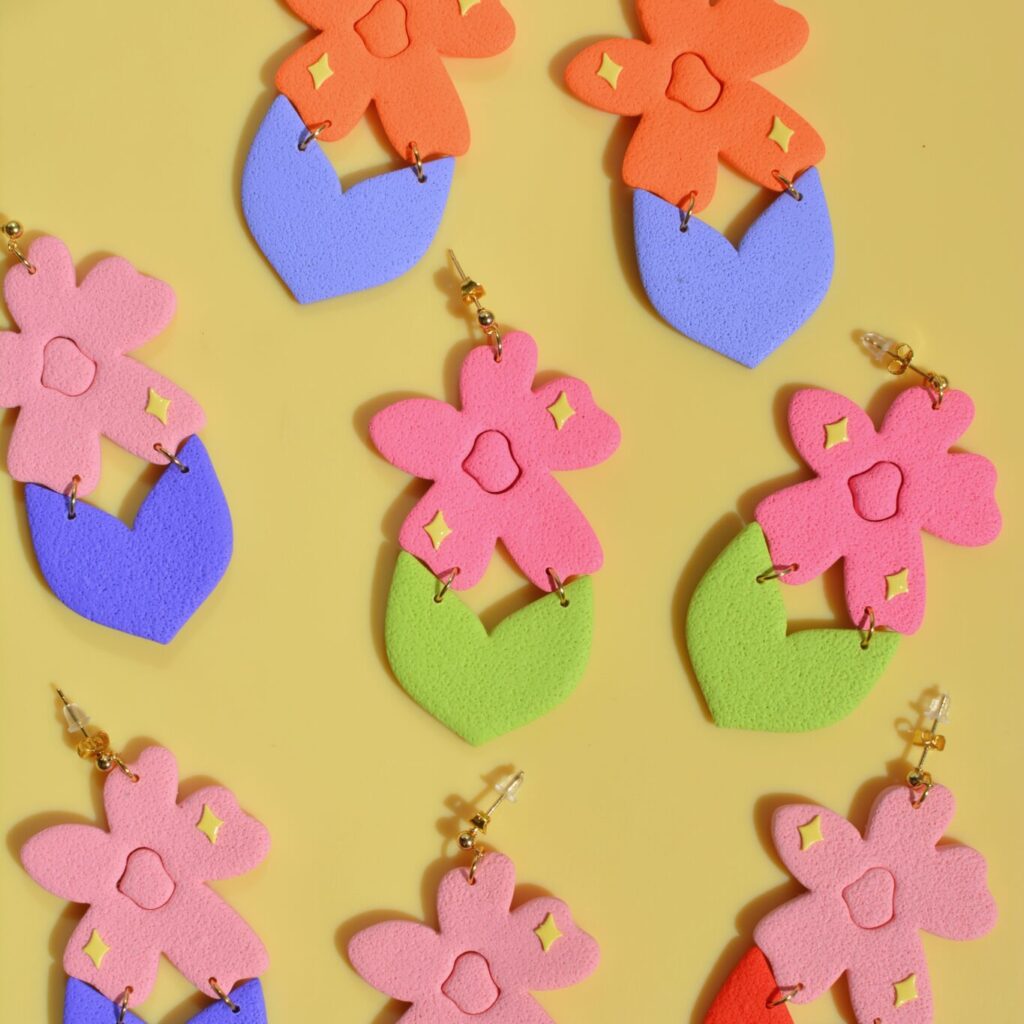 Boucles d&rsquo;oreilles – Hortense – disponible en 4 coloris