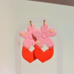 boucles d'oreilles colorées fleurs saboom