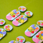 Boucles d'oreilles Saboom bouquet de fleurs colorées