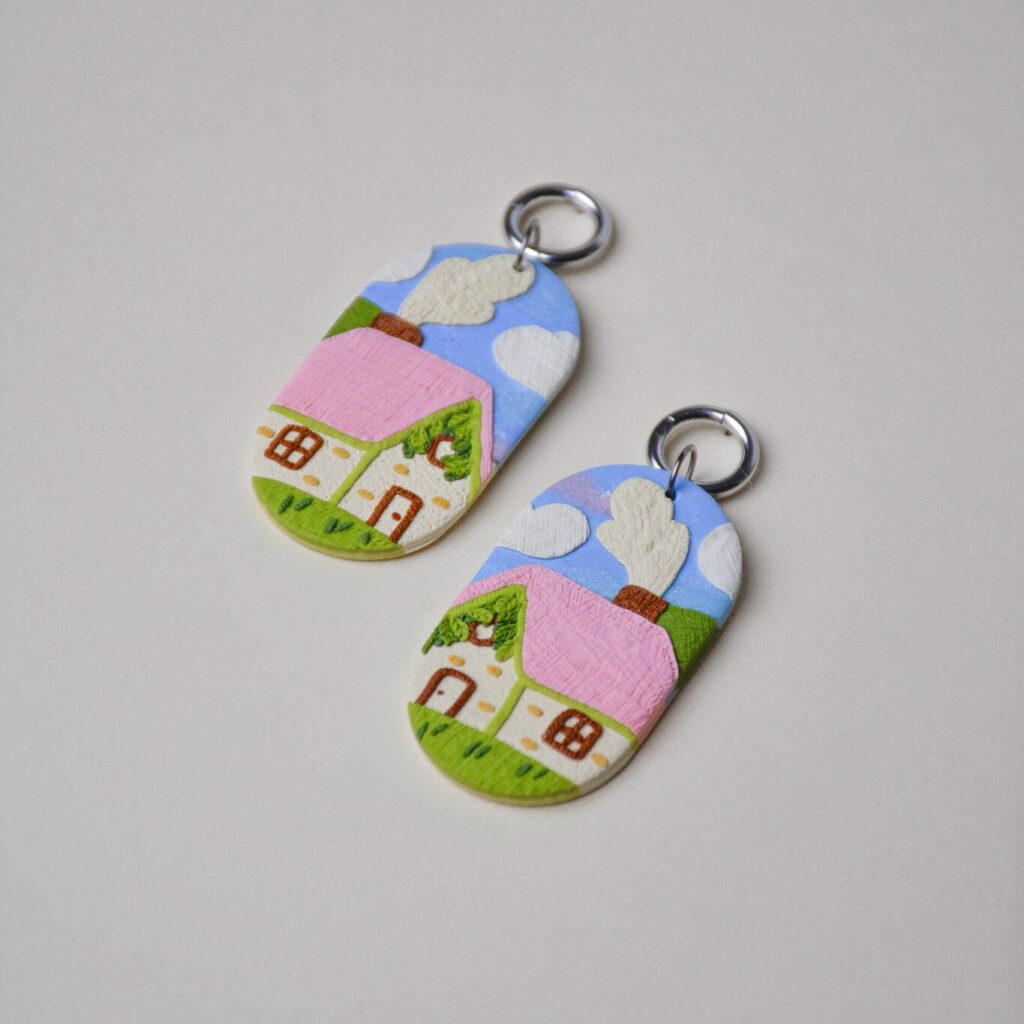 La Maison boucles d'oreilles Saboom